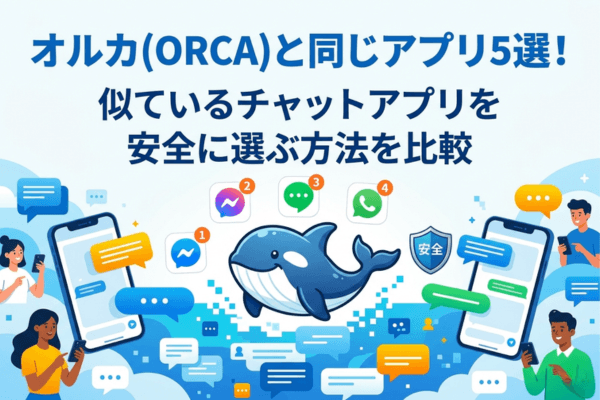 オルカ(ORCA)と同じアプリ5選!似ているチャットアプリを安全に選ぶ方法を比較